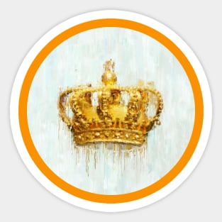 Painted Crown Sticker